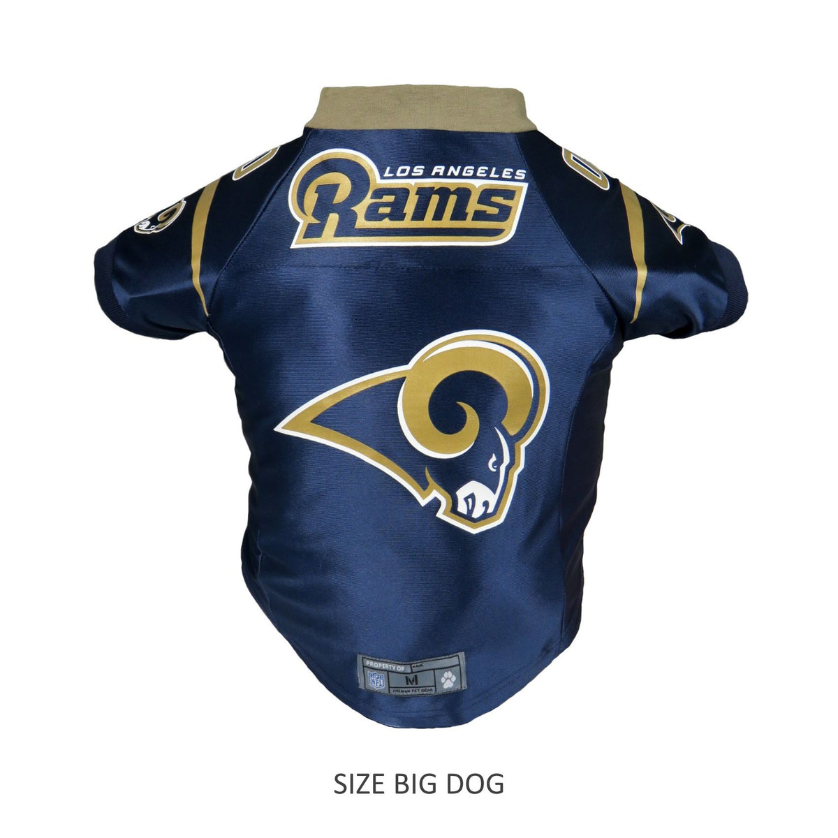 Los Angeles Rams Dog Jersey - Gold Trim