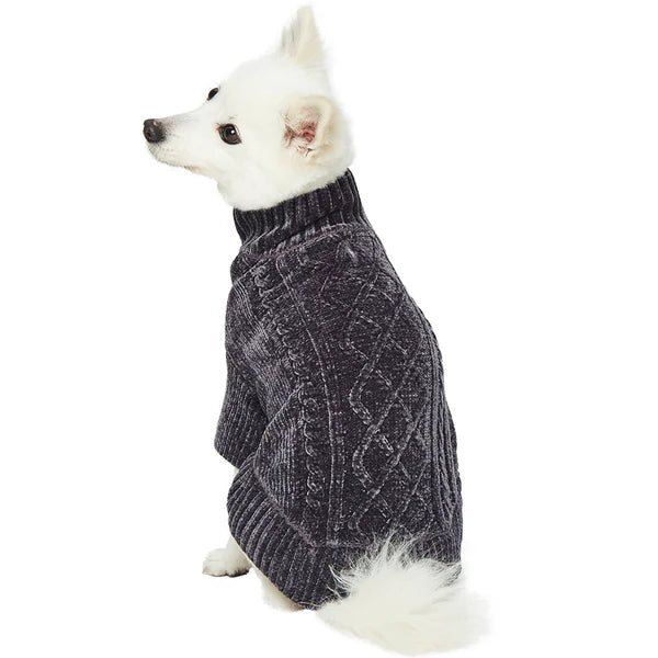 Cozy Dreams Dog Sweater in Chic Grey