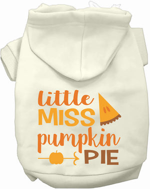 Little Miss Pumpkin Pie Pet Hoodie in Many Colors