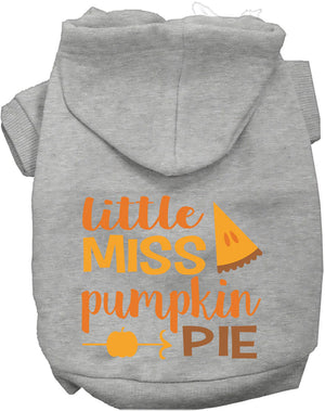 Little Miss Pumpkin Pie Pet Hoodie in Many Colors