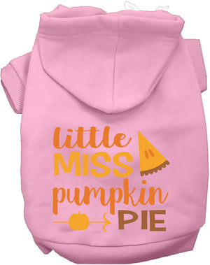 Little Miss Pumpkin Pie Pet Hoodie in Many Colors