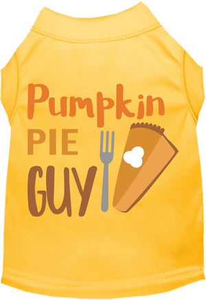 Pumpkin Pie Guy Pet Shirt in Many Colors