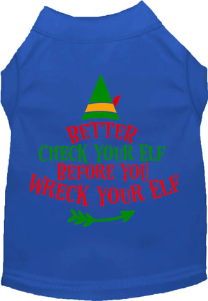 Check Your Elf Screen Print Shirt in Many Colors