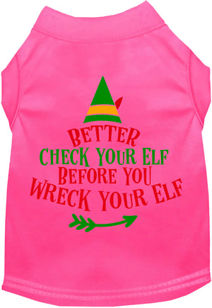 Check Your Elf Screen Print Shirt in Many Colors