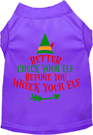 Check Your Elf Screen Print Shirt in Many Colors