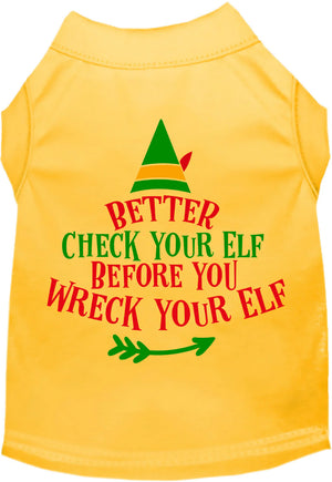 Check Your Elf Screen Print Shirt in Many Colors