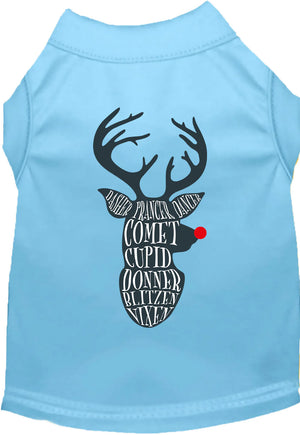 All Santa's Deer Screen Print Shirt in Many Colors