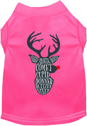 All Santa's Deer Screen Print Shirt in Many Colors