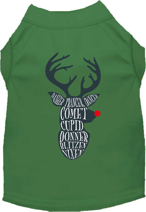 All Santa's Deer Screen Print Shirt in Many Colors