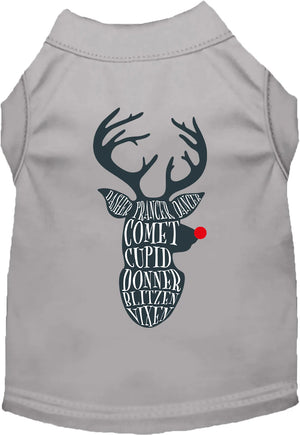 All Santa's Deer Screen Print Shirt in Many Colors