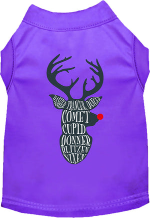 All Santa's Deer Screen Print Shirt in Many Colors