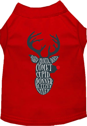 All Santa's Deer Screen Print Shirt in Many Colors