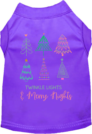 Twinkle Lights, Merry Nights Screen Print Shirt in Many Colors