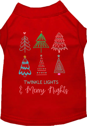 Twinkle Lights, Merry Nights Screen Print Shirt in Many Colors