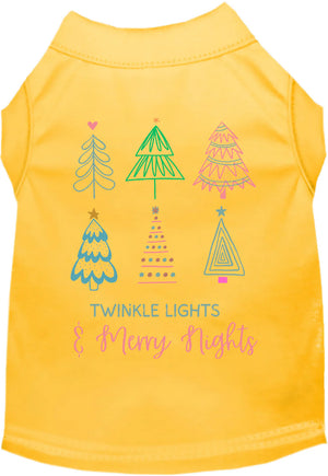 Twinkle Lights, Merry Nights Screen Print Shirt in Many Colors