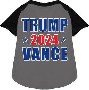 Trump Vance 2024 Raglan Screen Print Shirt