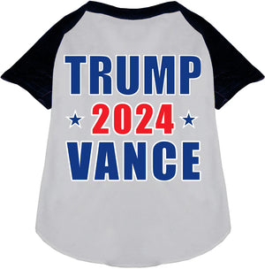 Trump Vance 2024 Raglan Screen Print Shirt