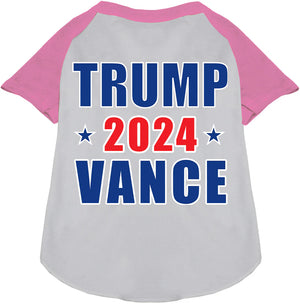 Trump Vance 2024 Raglan Screen Print Shirt