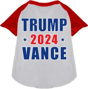 Trump Vance 2024 Raglan Screen Print Shirt