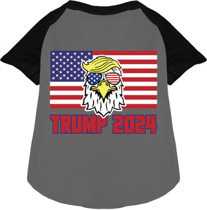 Trump Eagle Raglan Screen Print Shirt