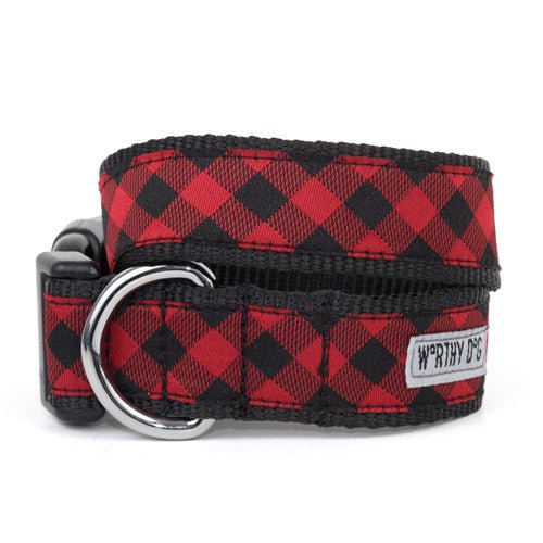 Bias Buffalo Red Plaid Collar & Lead Collection