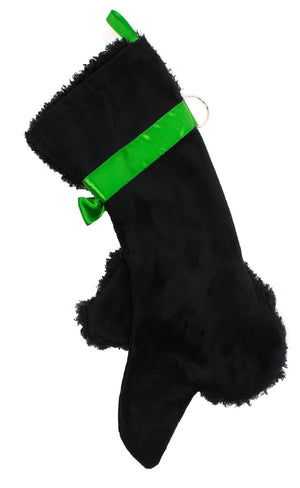 Black Poodle Decorative Dog Christmas Stocking