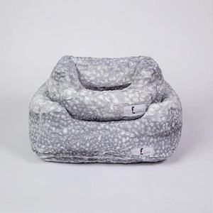 Cashmere Dog Bed in Silver Fawn