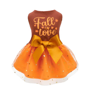 Thanksgiving Fall in Love Tutu Dress