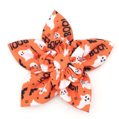 Orange Spooky Flower Collar Slider