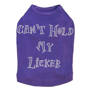 Can't Hold My Licker Rhinestone Tank- Many Colors - Posh Puppy Boutique