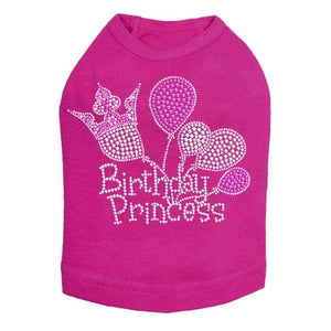 Birthday Princess Rhinestone Tank- Many Colors - Posh Puppy Boutique