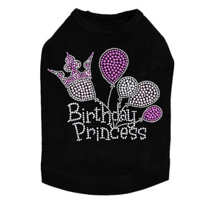 Birthday Princess Rhinestone Tank- Many Colors - Posh Puppy Boutique