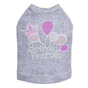 Birthday Princess Rhinestone Tank- Many Colors - Posh Puppy Boutique