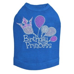 Birthday Princess Rhinestone Tank- Many Colors - Posh Puppy Boutique