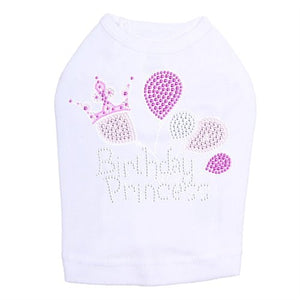 Birthday Princess Rhinestone Tank- Many Colors - Posh Puppy Boutique