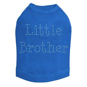 Blue Little Brother Nailheads Dog Tank- Many Colors - Posh Puppy Boutique