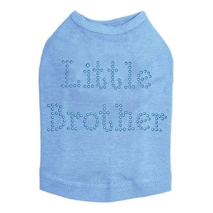 Blue Little Brother Nailheads Dog Tank- Many Colors - Posh Puppy Boutique