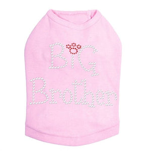 Big Brother Rhinestones Dog Tank- Many Colors - Posh Puppy Boutique