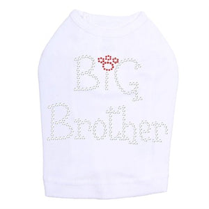 Big Brother Rhinestones Dog Tank- Many Colors - Posh Puppy Boutique