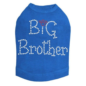 Big Brother Rhinestones Dog Tank- Many Colors - Posh Puppy Boutique