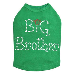 Big Brother Rhinestones Dog Tank- Many Colors - Posh Puppy Boutique