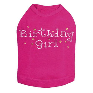 Birthday Girl with Stars Rhinestone Dog Tank- Many Colors - Posh Puppy Boutique