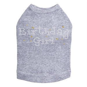 Birthday Girl with Stars Rhinestone Dog Tank- Many Colors - Posh Puppy Boutique