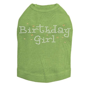 Birthday Girl with Stars Rhinestone Dog Tank- Many Colors - Posh Puppy Boutique