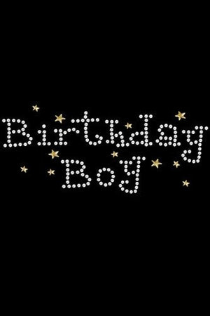 Birthday Boy with Gold Stars Rhinestone Tank - Many Colors - Posh Puppy Boutique