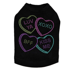 Candy Conversation Hearts #2 Tank - Many Colors - Posh Puppy Boutique