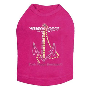 Anchor Nailheads Tanks- Many Colors - Posh Puppy Boutique