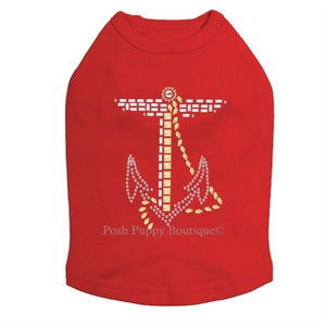 Anchor Nailheads Tanks- Many Colors - Posh Puppy Boutique