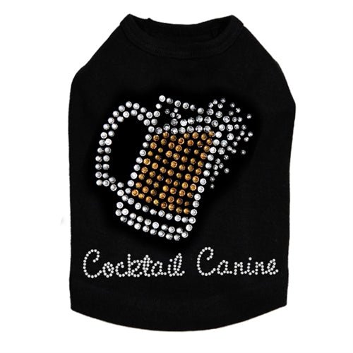 Beer Mug Rhinestone Tank- Many Colors- Cocktail Canine