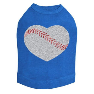 Baseball Heart Dog Tank in Many Colors - Posh Puppy Boutique